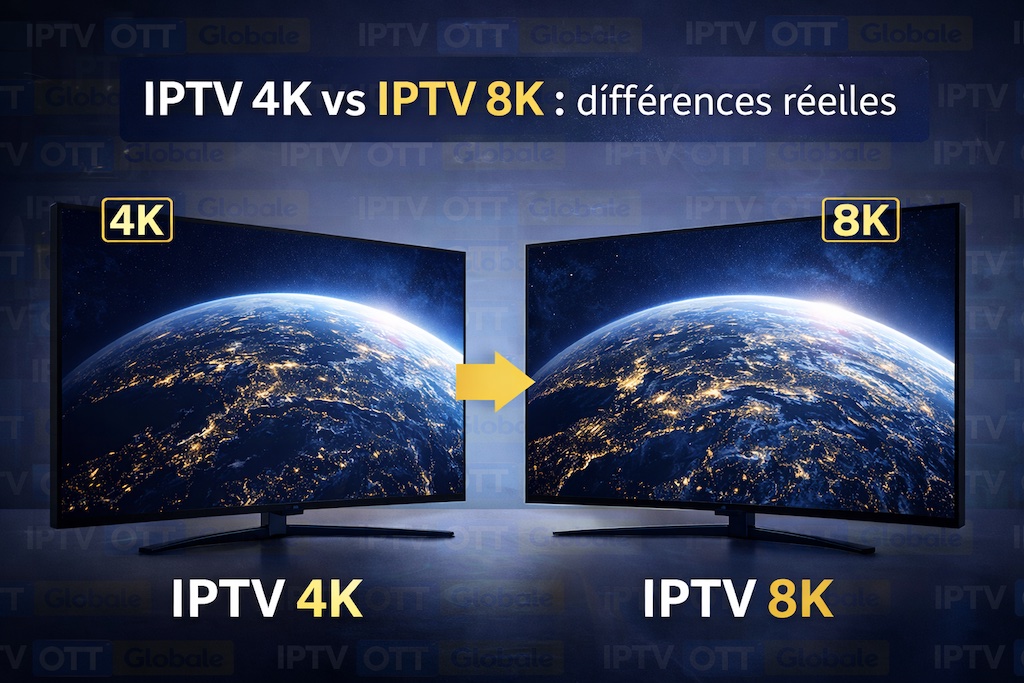 Comparatif IPTV 4K vs IPTV 8K : Quel est le Meilleur Choix ?