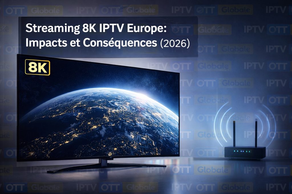 Streaming 8K IPTV Europe : Impacts et Conséquences (2026)