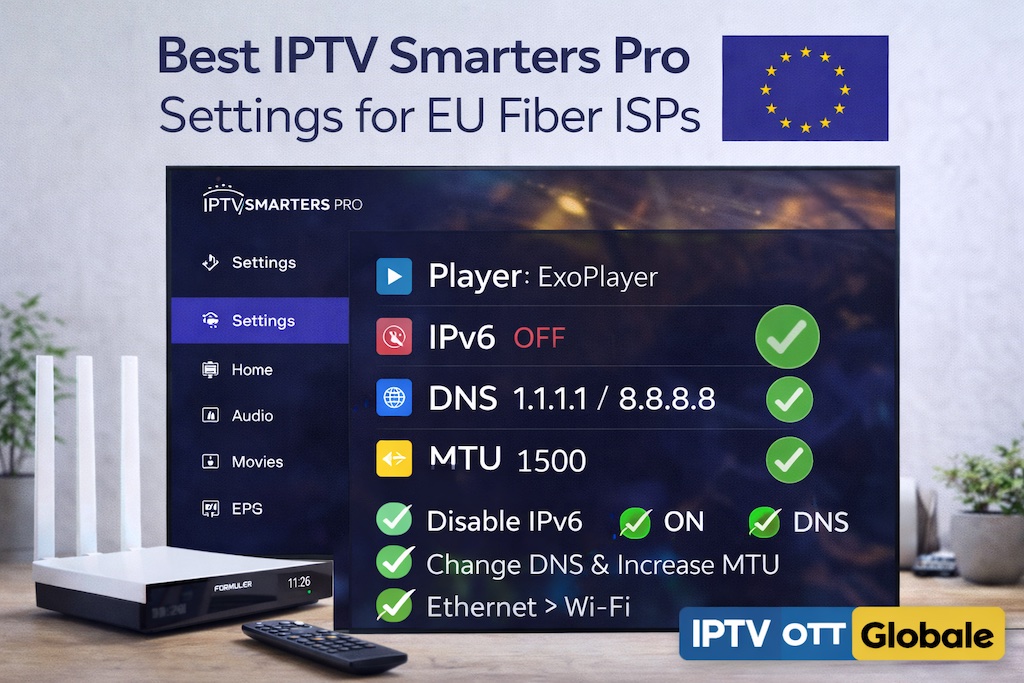 Best IPTV Smarters Pro Settings : Optimisation Fibre (2026)
